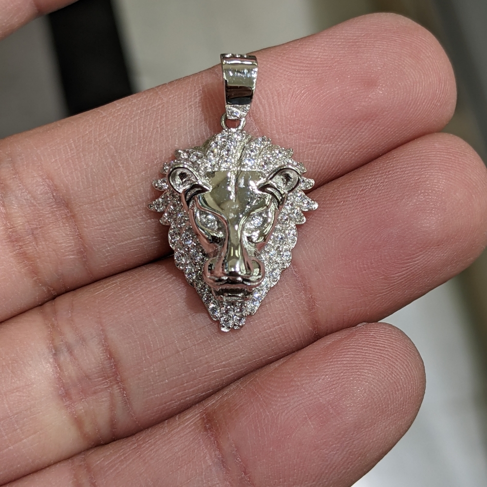 Sterling silver 925 lion Pendant